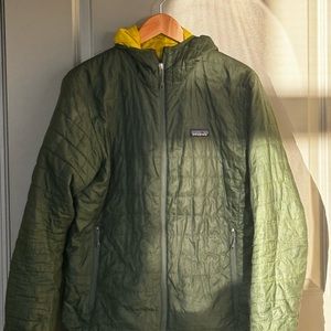 Patagonia Puffer Green/Yellow Jacket - medium